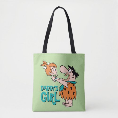 The Flintstones  Fred  Pebbles _ Daddys Girl Tote Bag