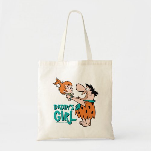 The Flintstones  Fred  Pebbles _ Daddys Girl Tote Bag