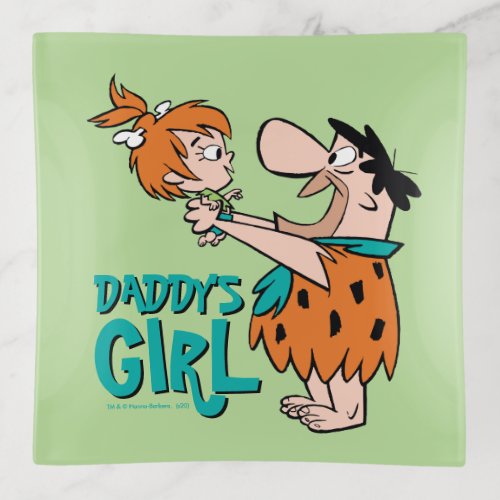 The Flintstones  Fred  Pebbles _ Daddys Girl Trinket Tray