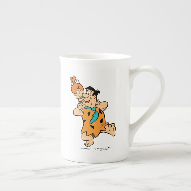The Flintstones | Fred & Pebbles Flintstone Bone China Mug (Right)