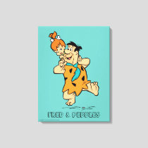 The Flintstones | Fred & Pebbles Flintstone Canvas Print