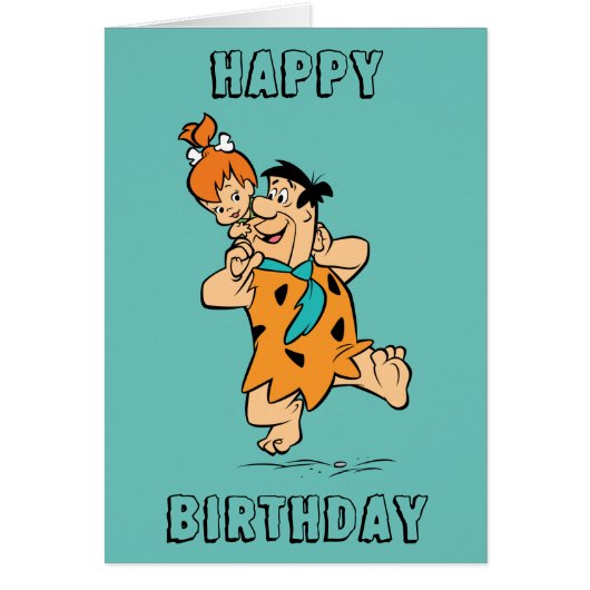 The Flintstones | Fred & Pebbles Flintstone Cards (Front)
