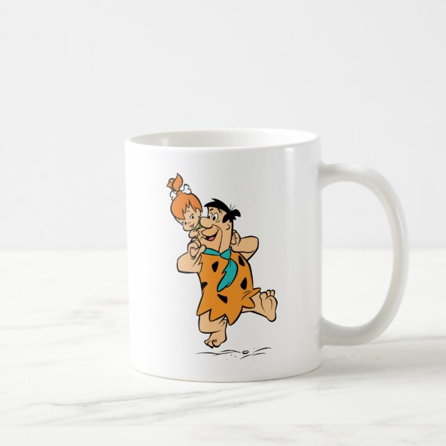 The Flintstones | Fred & Pebbles Flintstone Coffee Mug (Right)