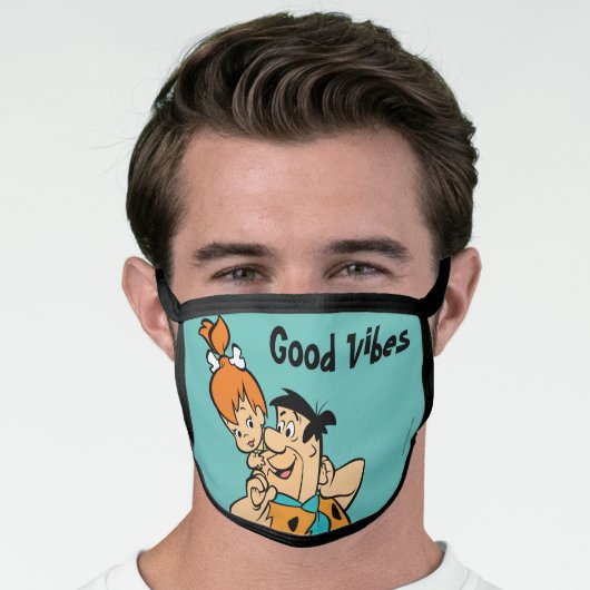 The Flintstones | Fred & Pebbles Flintstone Face Mask (Worn Him)