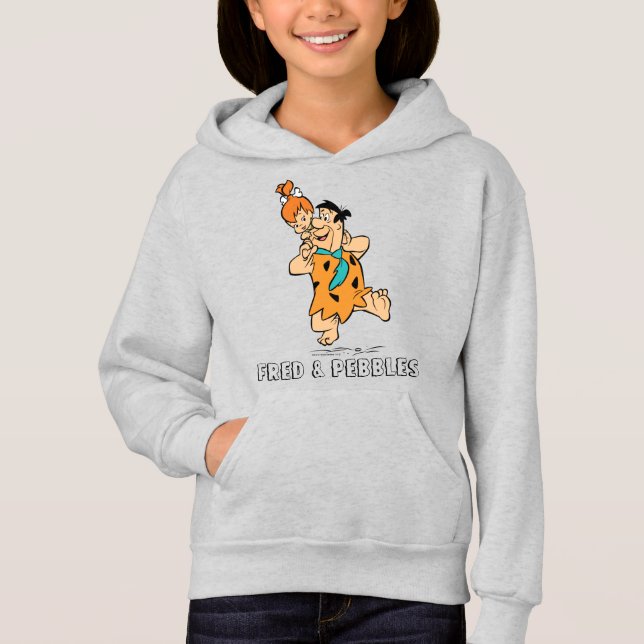 The Flintstones | Fred & Pebbles Flintstone Hoodie (Front)
