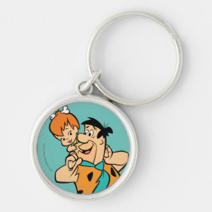 The Flintstones Fred & Pebbles Flintstone Keychain