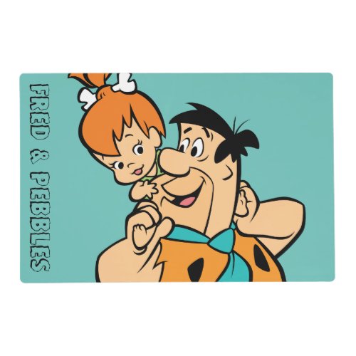 The Flintstones  Fred  Pebbles Flintstone Placemat