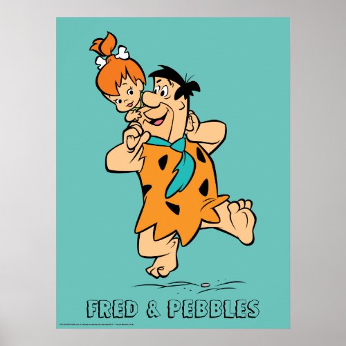 The Flintstones  Fred  Pebbles Flintstone Poster