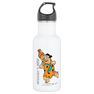 The Flintstones Fred & Pebbles Flintstone Stainless Steel Water Bottle