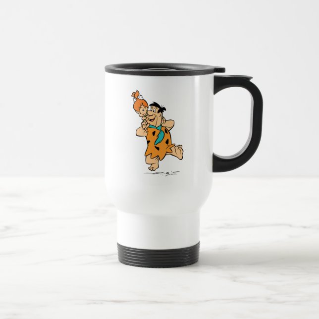 The Flintstones | Fred & Pebbles Flintstone Travel Mug (Right)