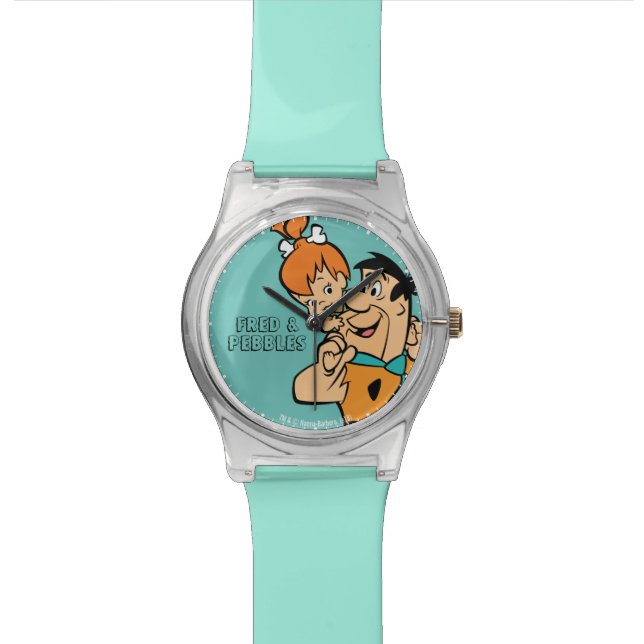 The Flintstones | Fred & Pebbles Flintstone Watch (Close Up)
