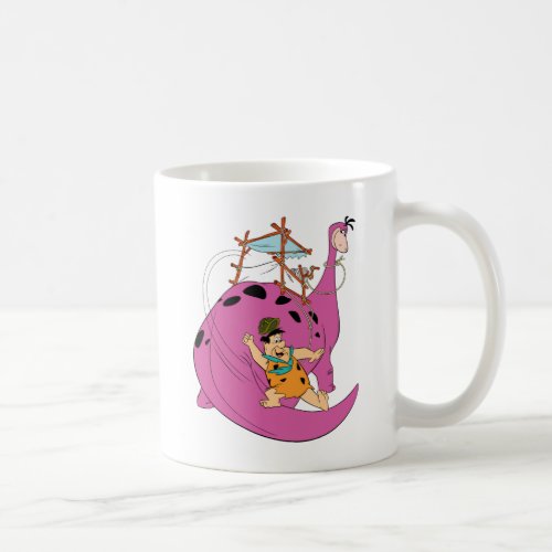 The Flintstones  Fred Sliding Down Tail Coffee Mug