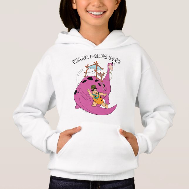 The Flintstones | Fred Sliding Down Tail Hoodie (Front)