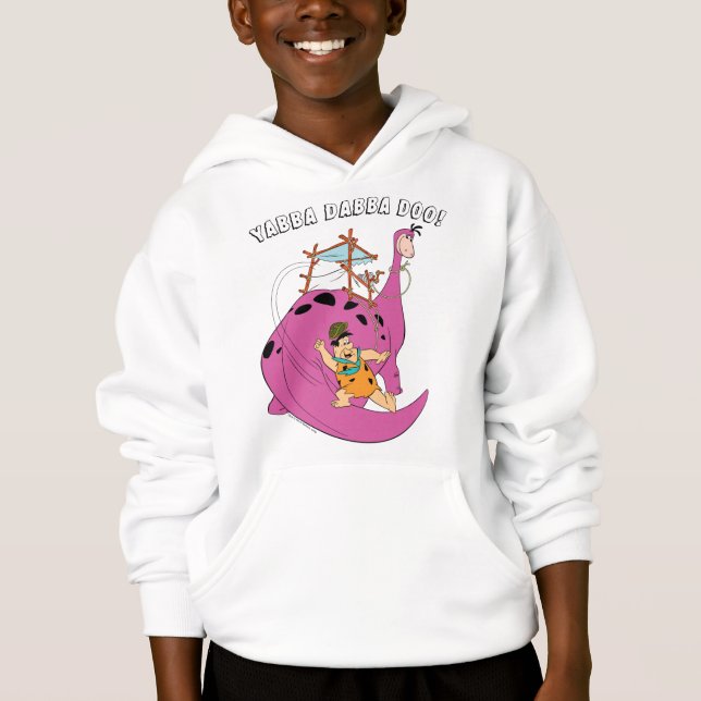 The Flintstones | Fred Sliding Down Tail Hoodie (Front)