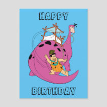 The Flintstones | Fred Sliding Down Tail Postcard