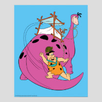 The Flintstones | Fred Sliding Down Tail Poster