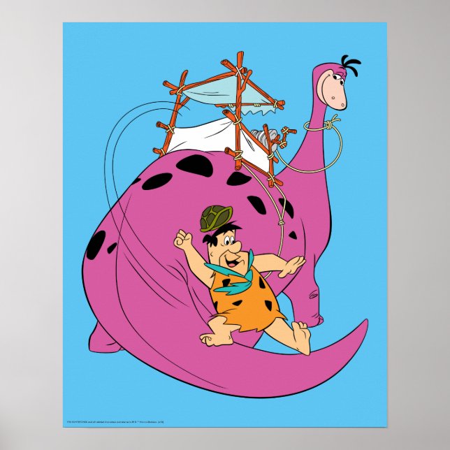 The Flintstones | Fred Sliding Down Tail Poster (Front)