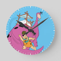 The Flintstones | Fred Sliding Down Tail Round Clock