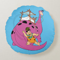 The Flintstones | Fred Sliding Down Tail Round Pillow