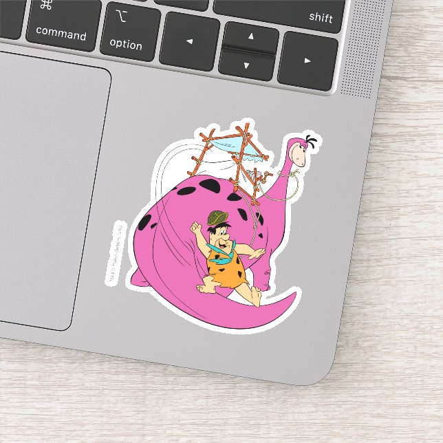 The Flintstones | Fred Sliding Down Tail Sticker (Detail)