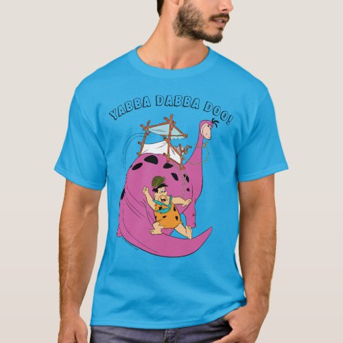 The Flintstones  Fred Sliding Down Tail T_Shirt