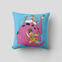 The Flintstones | Fred Sliding Down Tail Throw Pillow