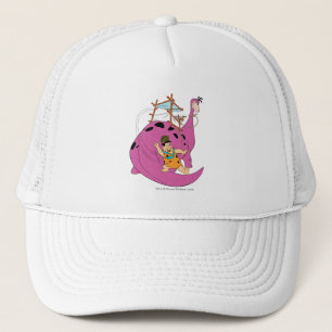 The Flintstones Fred Sliding Down Tail Trucker Hat