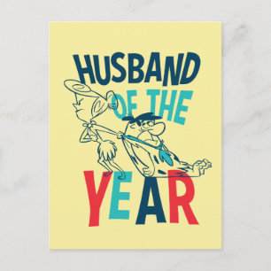The Flintstones Husband of the Year Invitation Postcard