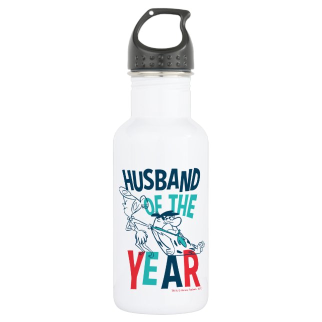 The Flintstones | Husband of the Year Stainless Steel Water Bottle (Front)
