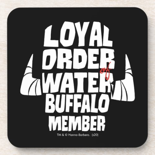 The Flintstones  Loyal Order Water Buffalo Member Beverage Coaster