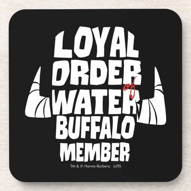 The Flintstones | Loyal Order Water Buffalo Member Beverage Coaster (Front)