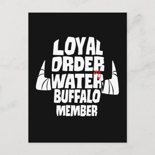 The Flintstones  Loyal Order Water Buffalo Member Invitation Postcard