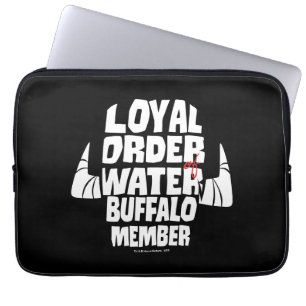 The Flintstones Loyal Order Water Buffalo Member Laptop Sleeve