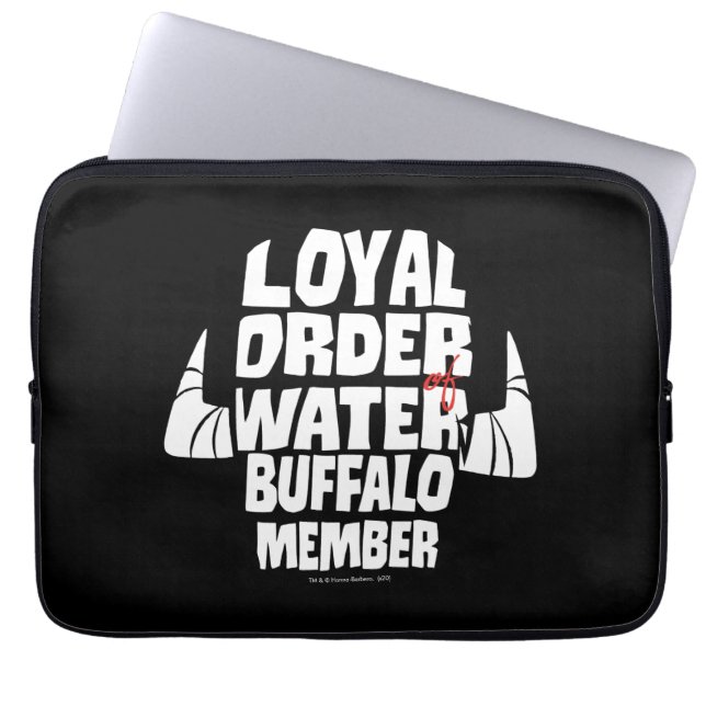 The Flintstones | Loyal Order Water Buffalo Member Laptop Sleeve (Front)