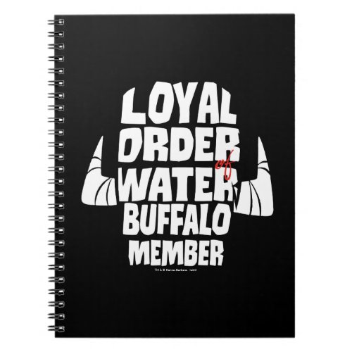 The Flintstones  Loyal Order Water Buffalo Member Notebook