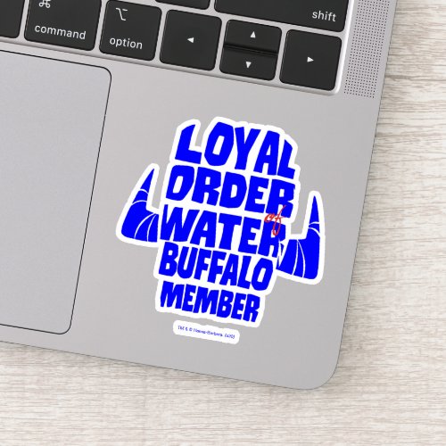 The Flintstones  Loyal Order Water Buffalo Member Sticker