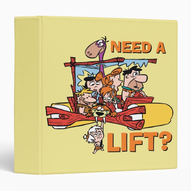 The Flintstones | Need A Lift? 3 Ring Binder (Front/Spine)