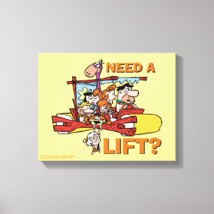 The Flintstones   Need A Lift? Canvas Print