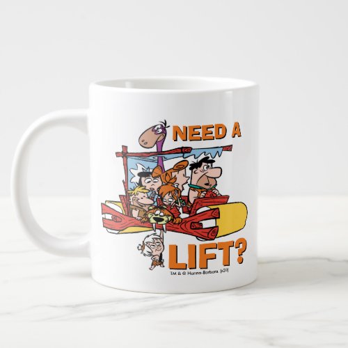 The Flintstones  Need A Lift Giant Coffee Mug