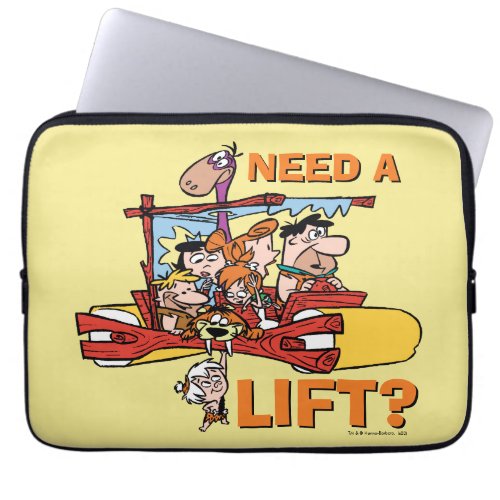The Flintstones  Need A Lift Laptop Sleeve