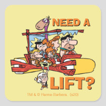 The Flintstones | Need A Lift? Square Sticker