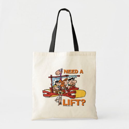 The Flintstones  Need A Lift Tote Bag