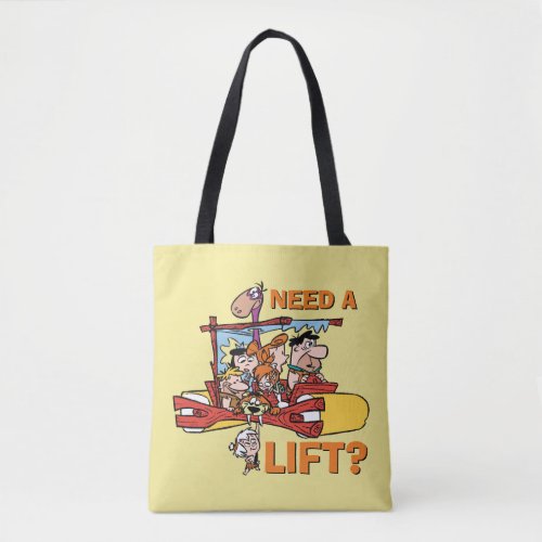 The Flintstones  Need A Lift Tote Bag