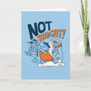 The Flintstones Not Tonight! Card