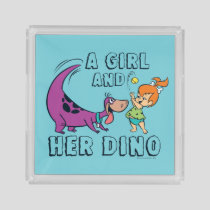 The Flintstones | Pebbles & Dino Play Ball Acrylic Tray