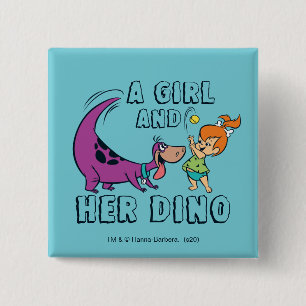 The Flintstones   Pebbles & Dino Play Ball Button