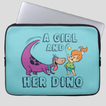 The Flintstones | Pebbles & Dino Play Ball Laptop Sleeve