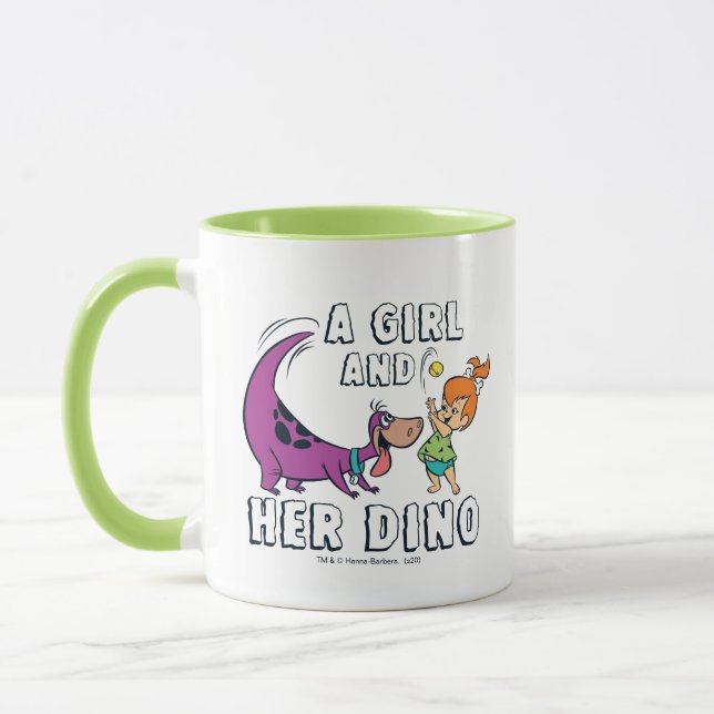 The Flintstones | Pebbles & Dino Play Ball Mug (Left)