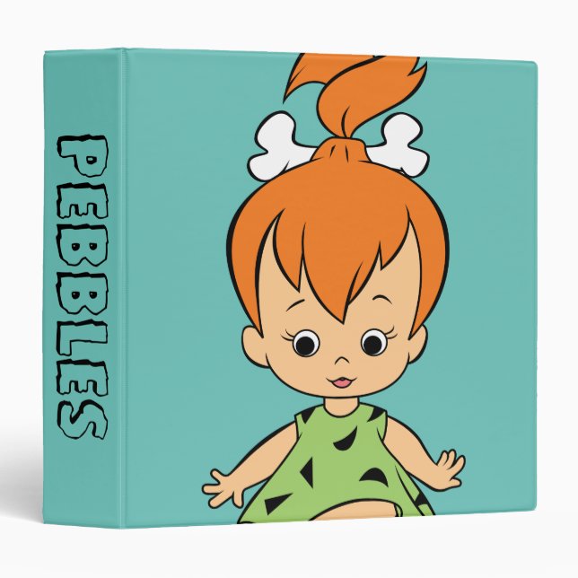 The Flintstones | Pebbles Flintstone 3 Ring Binder (Front/Spine)