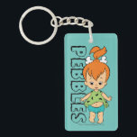 The Flintstones | Pebbles Flintstone Keychain<br><div class="desc">Check out little Pebbles Flintstone smiling.</div>